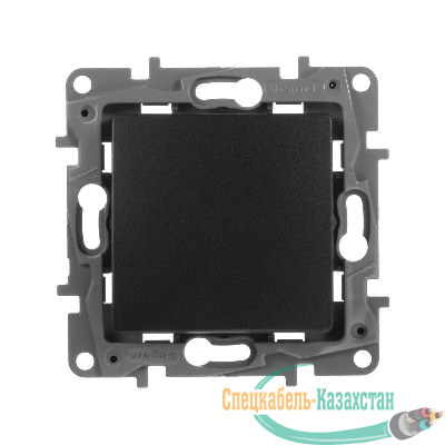 Механизм выключателя 1-кл. СП Etika 10АX безвинт. зажимы антрацит Leg 672601