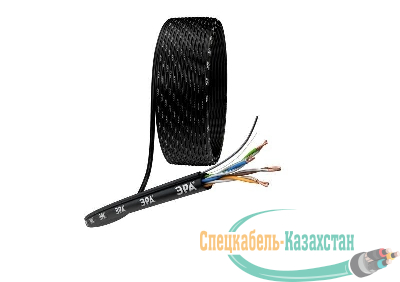 Кабель витая пара U/UTP кат.5E 4х2х24AWG solid CU PE OUTDOOR трос черн. (уп.305м) Эра Б0044432