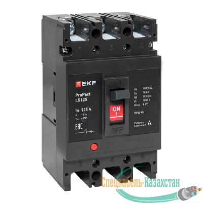 Выключатель автоматический 3п 160А 18кА LS125 ProPact EKF mccb-125-18-3-160-ls