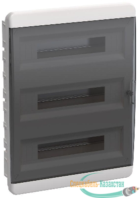 Корпус пластиковый ЩРВ-П-54 IP41 черн. прозр. дверь TEKFOR IEK TF5-KP12-V-54-41-K01-K03