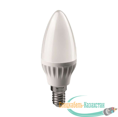 Лампа светодиодная 71 628 OLL-C37-6-230-2.7K-E14-FR 6Вт свеча 2700К тепл. бел. E14 450лм 176-264В ОНЛАЙТ 71628
