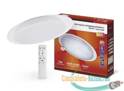 Светильник светодиодный COMFORT GALAXY 75Вт 230В 3000-6500К 6000лм 560х55мм с пультом ДУ IN HOME 4690612034812