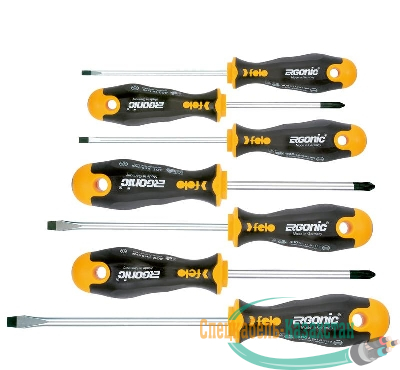 Набор отверток Ergonic в упаковке (уп.6шт) Felo 40096118
