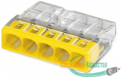 Клемма строительно-монтажная СМК 2273-205 EU2.5 415 5-проводная прозр. TOKOV ELECTRIC TKE-EU2.5-415/C100