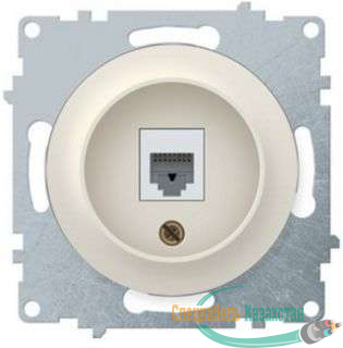 Механизм розетки комп. 1-м СП Florence 1xRJ45 кат.5e беж. 1E20701301 OneKeyElectro 2172793