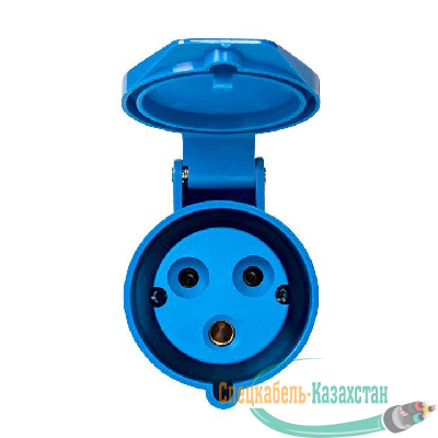 Розетка кабельная 16А 220В 2P+РЕ IP44 (213) EKF ps-213-16-220