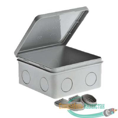 Коробка ОП Тусо распаячная 100х100х50мм откид. крышка IP54 Рувинил 67044
