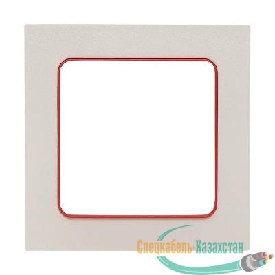 Рамка 1-м Стокгольм бел. с линией цвета красн. PROxima EKF EXM-G-304-20