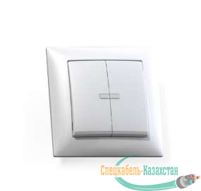 Выключатель 2-кл. СП Селена 10А IP20 С510-397 с индик. бел. Кунцево 8104