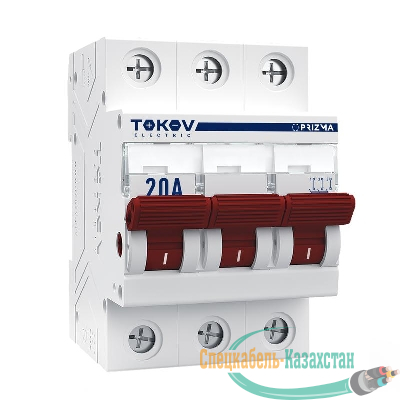 Выключатель нагрузки модульный 3П 20А TOKOV Electric TKE-PZ60-MDSI-3-20