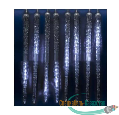Гирлянда занавес светодиод. ULD-E3005-300/DTK WHITE IP44 ICICLE «Сосульки» UNIEL 11124