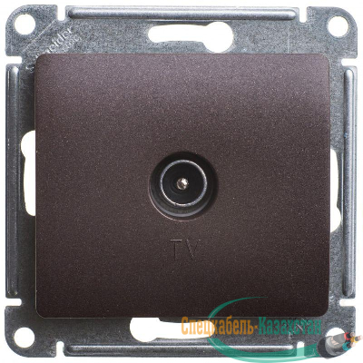 Механизм TV розетки Glossa одиночной 1DB шоколад SchE GSL000891