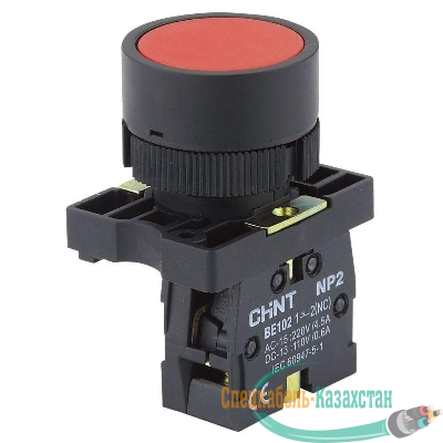 Кнопка управления NP2-EA45 без подсветки красн. 1НО+1НЗ IP40 CHINT 574091