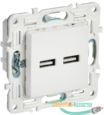Розетка USB A+A 3.1А SKANDY SK-R15W арктич. бел. IEK SK-U21-D31-K01