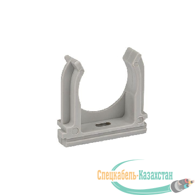Держатель для труб (клипса) d25мм сер. (уп.10шт) Plast EKF derj-z-25n-r