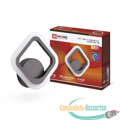 Светильник светодиодный ELEGANT ARIS-15B 15Вт 3000-6500К 1200лм 230В STEP COLOR черн. IN HOME 4690612035338