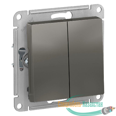 Механизм выключателя 2-кл. ATLAS DESIGN (сх.5) 10АХ сталь SchE ATN000951