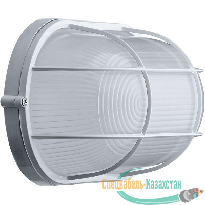 Светильник ЛОН 94 805 NBL-O2-100-E27/WH 1х100Вт E27 IP54 (аналог НПБ 1202 бел. овал с решеткой 100Вт) Navigator 94805