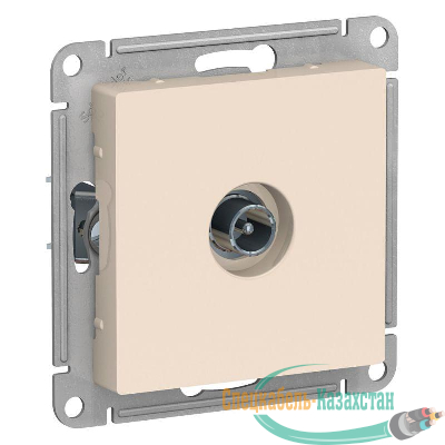Механизм розетки TV ATLAS DESIGN проходной 4DB беж. SchE ATN000292