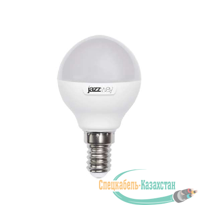 Лампа светодиодная PLED-SP-G45 7Вт шар 3000К тепл. бел. E14 540лм 230В JazzWay 1027856-2