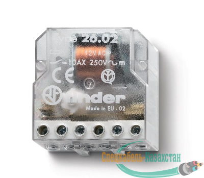 Реле шаговое электромеханич. 2NO 10А 2 состояния AgNi 230В AC монтаж в коробке IP20 FINDER 260282300000