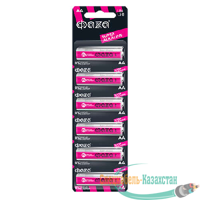 Элемент питания алкалиновый LR6 Super Alkaline BL-6 (уп.6шт) ФАZА 4895205002043