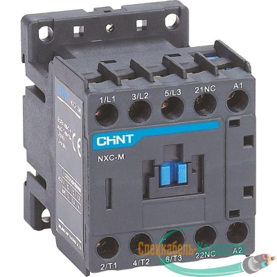 Контактор NXC-12M10 12А кат. 220В AC 1НО AC-3 (R) CHINT 836580