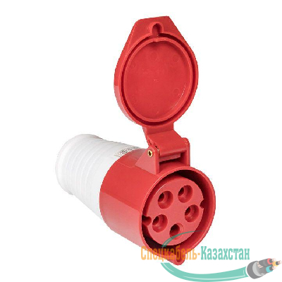 Розетка кабельная 32А 380В 3P+РЕ+N IP44 (225) EKF ps-225-32-380