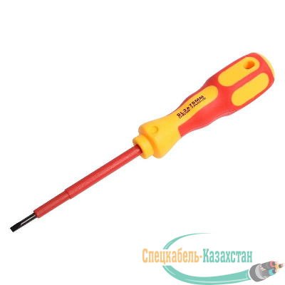 Отвертка "Электрика" SL3 75мм REXANT 12-4711