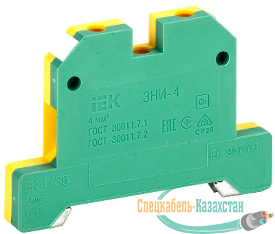 Зажим наборный ЗНИ-4PEN 4кв.мм (JXB-земля) ИЭК YZN20-004-K52