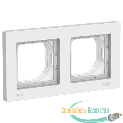 Рамка 2-м ATLAS DESIGN AQUA IP44 бел. SchE ATN440102