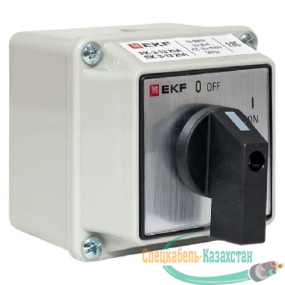 Переключатель кулачковый ПК-3-13 3П 25А "ВКЛ-ВЫКЛ" IP54 EKF pk-3-13-25