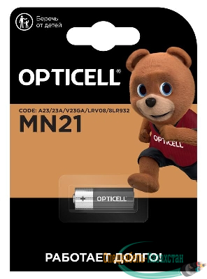 Элемент питания алкалиновый A23/MN21/8LR932 12В (блист.1шт) Specialty Opticell 5070001
