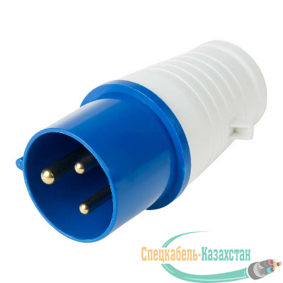 Вилка переносная 023 2P+PE 32А 220В IP44 Rexant 11-8903