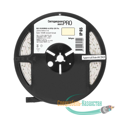 Лента светодиодная 71 704 NLS-3528WW60-4.8-IP65-12V-Pro R5 4.8Вт/м (уп.5м) Navigator 71704