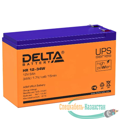 Аккумулятор 12В 9А.ч Delta HR 12-34W