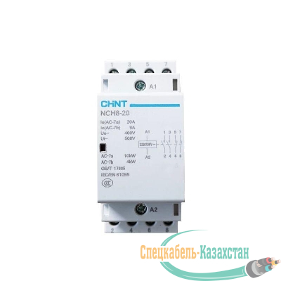 Контактор модульный NCH8-20/22 20А 2НЗ+2НО AC 220/230В 50Гц (R) CHINT 256087