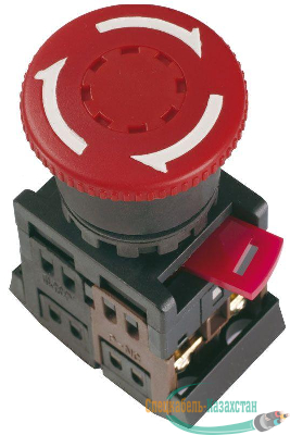 Кнопка AE-22 "Грибок" красн. ИЭК BBG10-AE-K04