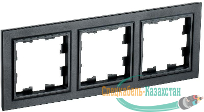 Рамка 3-м BRITE РУ-3-БрЧ черн. IEK BR-M32-K02
