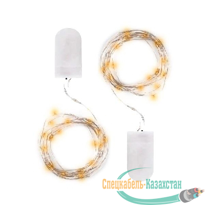 Гирлянда DC-G05-20YS2 20LED 2xCR2032(в компл.) желт. (уп.2шт) ФАZА 5047976