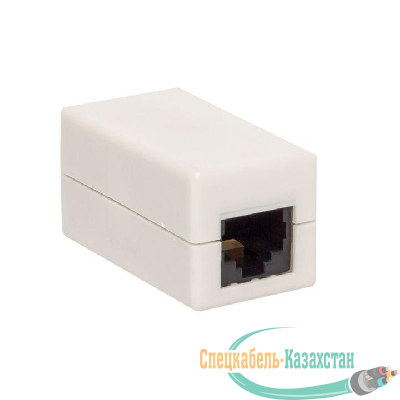 Адаптер проходной RJ45-RJ45 кат.5E неэкранир. TERACOM бел. EKF TRC-INLC-2RJ45-5EUTP-WH