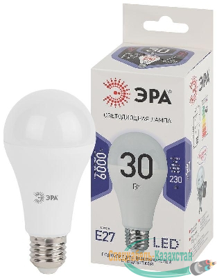 Лампа светодиодная LED A65-30W-860-E27 A65 30Вт груша E27 холод. бел. ЭРА Б0048017