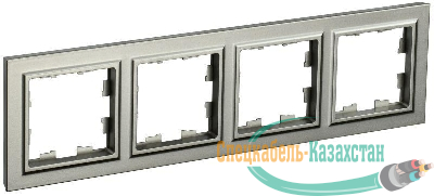 Рамка 4-м BRITE РУ-4-БрШ шампань IEK BR-M42-K37