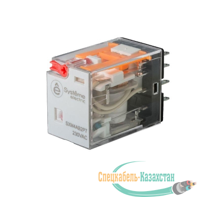 Реле 6А 4CO 230В AC тест кнопка LED SE SXM4AB2P7