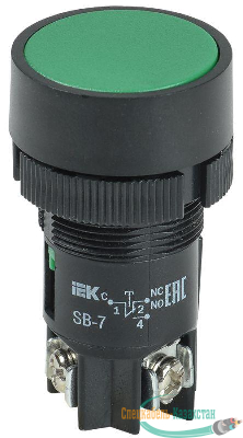 Кнопка SB-7 Пуск зел. ИЭК BBT40-SB7-K06
