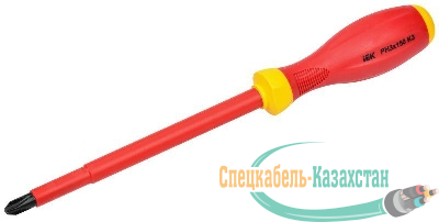 Отвертка диэлектрическая крестовая PH3х150 K3 1000В ARMA2L 3 IEK A2L3-SC30-K3-PH-30-150