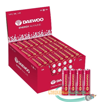 Элемент питания алкалиновый AA/LR6 1.5В Energy Alkaline 2021 DB-4 (уп.4шт) DAEWOO 5029811