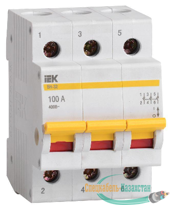 Выключатель нагрузки ВН-32 100А/3П ИЭК MNV10-3-100