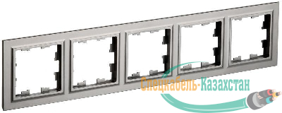 Рамка 5-м BRITE РУ-5-БрС сталь IEK BR-M52-K46