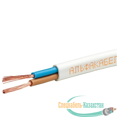 Шнур ШВВП 2х0.75 380В Б (уп.100м) АЛЬФАКАБЕЛЬ 5396
